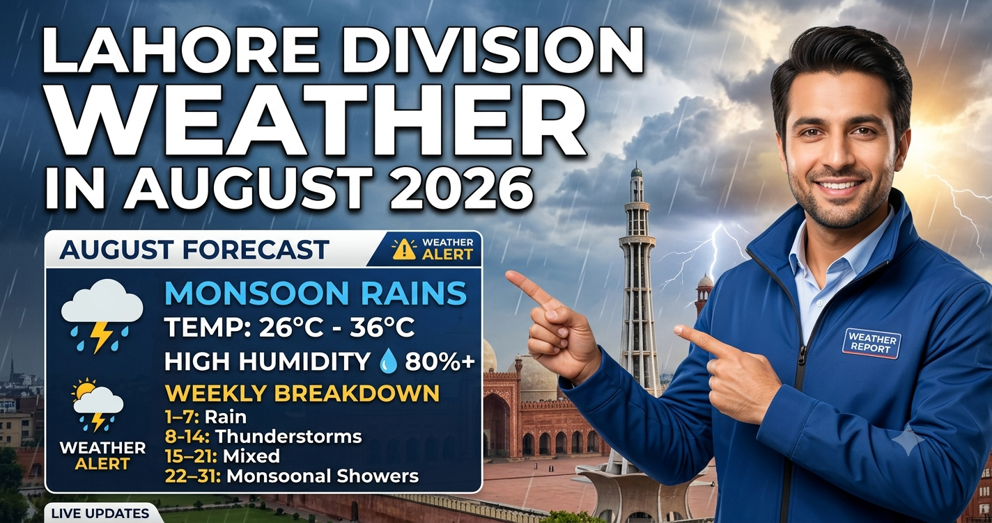 Lahore Division Weather In August 2026